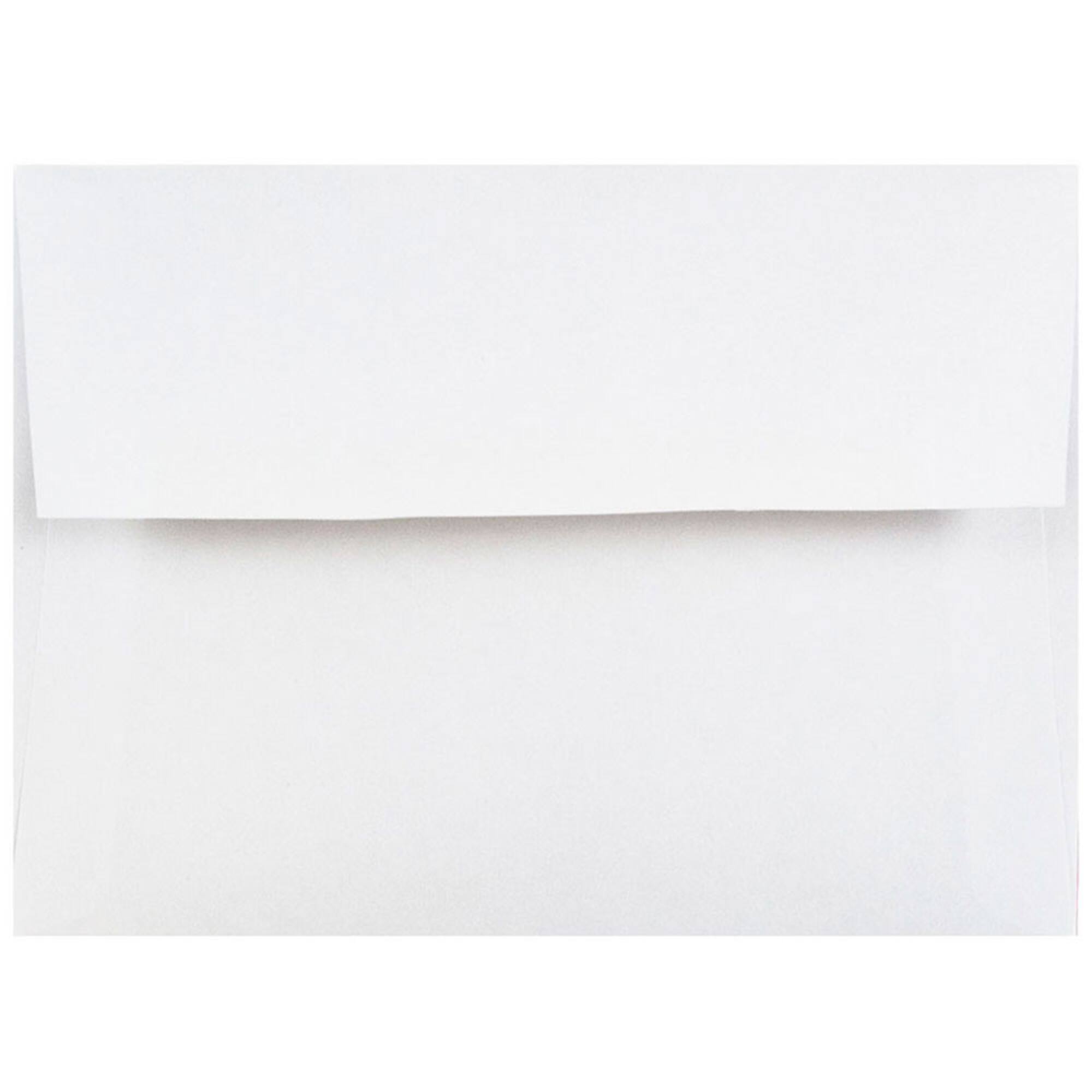 JAM Paper White 4Bar A1 Envelopes, 100ct.
